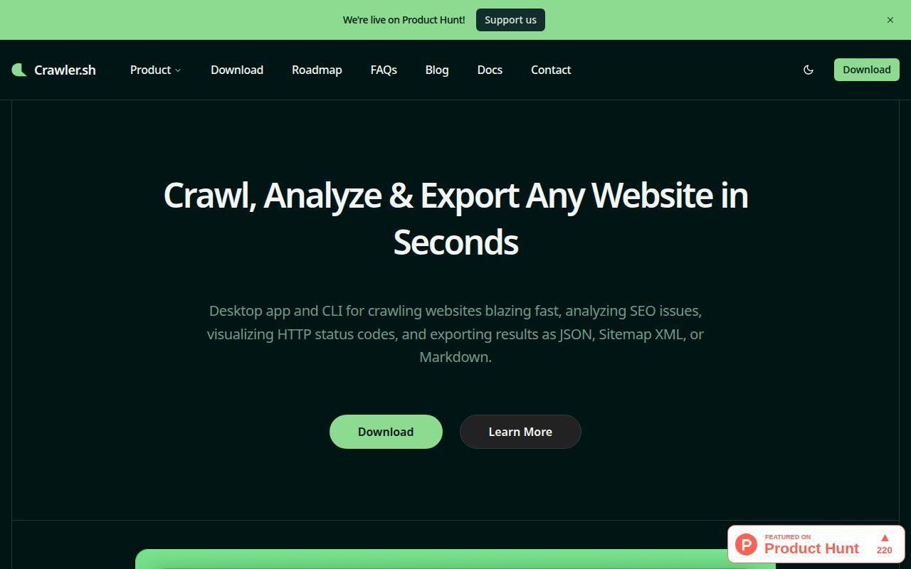 crawler.sh screenshot